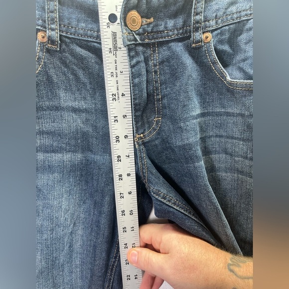 Maurices Curvy Bootcut Jeans Womens 5/6 blue Denim Stretch Cute Pants 2067 - Picture 5 of 10